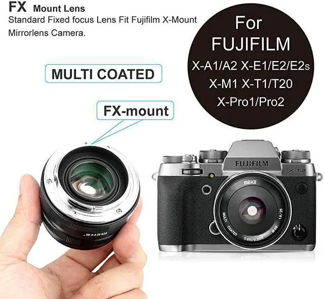 Alt view image 5 of 7 - 25mm F18 Large Aperture Wide Angle Lens Manual Focus Lens fit Fujifilm X Mount Mirrorless Cameras XPro2 XE3 XT1 XT2 XT3 XT4 XT10 XT20 XA2 XE2 XT100 XT200 XE1 XM1 XA1 XPro1 XS10