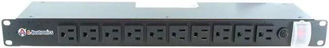 Alt view image 6 of 7 - MS2015 20 Outlet 19 Inch Wide Rack Mount Power Strip Distribution Unit PDU 15 Amp 120V15A 15ft Power Cord 1U Rackmount