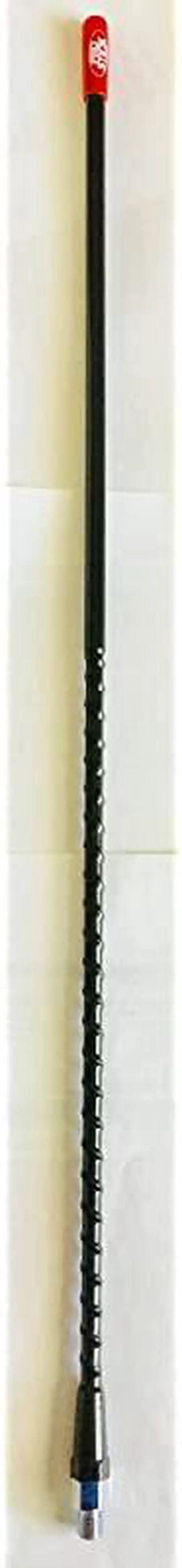 Alt view image 2 of 3 - 3` Foot Fiberglass 1000 Watt Black CB Radio Antenna