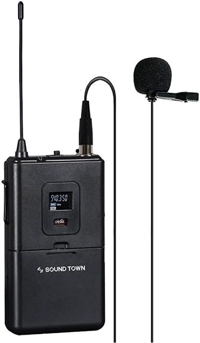 Alt view image 5 of 6 - Metal 200 Channels UHF Wireless Microphone System with 1 Handheld Mic 1 Lavalier Mic and Auto Scan for Church School Outdoor Wedding Meeting Party and Karaoke SWM26U2HL