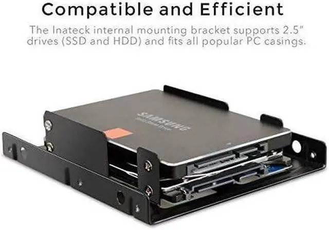 Alt view image 6 of 7 - 2x 25 Inch SSD to 35 Inch Internal Hard Disk Drive Mounting Kit BracketSATA Data Cables and Power Cables included