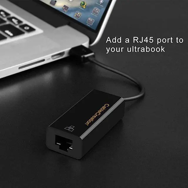 Alt view image 3 of 7 - USB 30 Network Adapter  Gold Plated USB to RJ45 Gigabit Ethernet Adapter Supporting 101001000 Mbps Ethernet for Windows MacmacOS Black