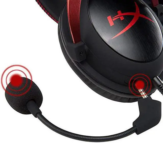 Alt view image 2 of 7 - Cloud II Gaming Headset 71 Surround Sound Memory Foam Ear Pads Durable Aluminum Frame Detachable Microphone Works with PC PS4 Xbox One Red