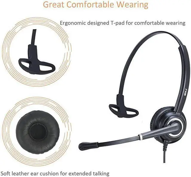 Alt view image 7 of 7 - Cisco Headset with Noise Cancelling Microphone Telephone Headset for Cisco Office Phones 6921 7821 7861 7940 7941G 7942G 7945G 7960G 7961G 7962G 7965G 7970 7971G 7975G 8811 8851 8865 9971 etc
