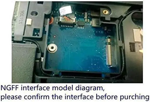 Alt view image 3 of 3 - Band WirelessAC 7260 NGFF M2 Use for Intel AC 7260NGW 80211ac 2x2 WiFi + Bluetooth 40 Compatible with Lenovo Thinkpad T440 T540 X240 W540 L540 L440 Fru 04X6007