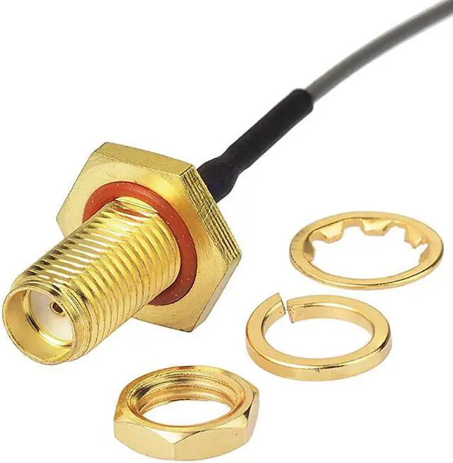 Alt view image 4 of 6 - 6 UflIPEX Cable Mini PCI to SMA Female Low Loss Coaxial Cable for Wireless Routers Mini PCIe Cards Network Extension Bulkhead Pigtail PCI WiFi WAN Repeater Low Loss Coaxial Cable 2Pack