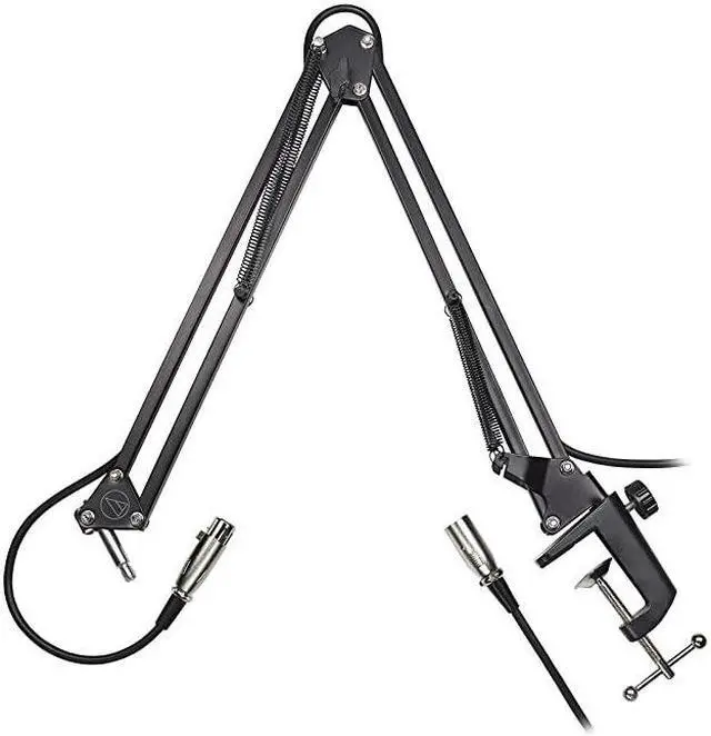 Alt view image 4 of 5 - AT2020PK Vocal Microphone Pack for Streaming/Podcasting, Includes XLR Cardioid Condenser Mic, Adjustable Boom Arm, and Monitor Headphones,Black