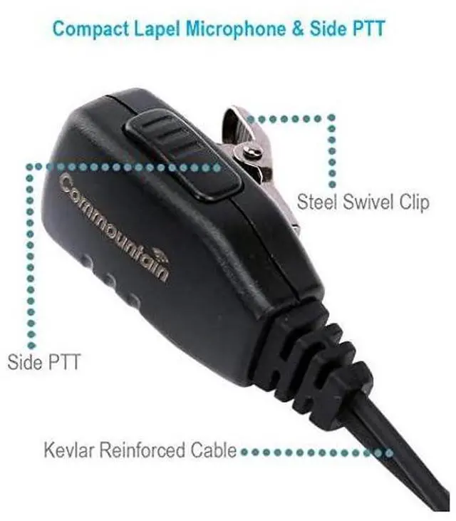 Alt view image 4 of 7 - Wire Earhook Earpiece for Baofeng Radios BF-F8HP BF-F9 UV-82 UV-82HP UV-82C UV-5R UV-5R5 UV-5RA UV-5RE UV-5X3 V2+ and BTECH Retevis TYT Wouxun Kenwood Radios, G Shape Headset