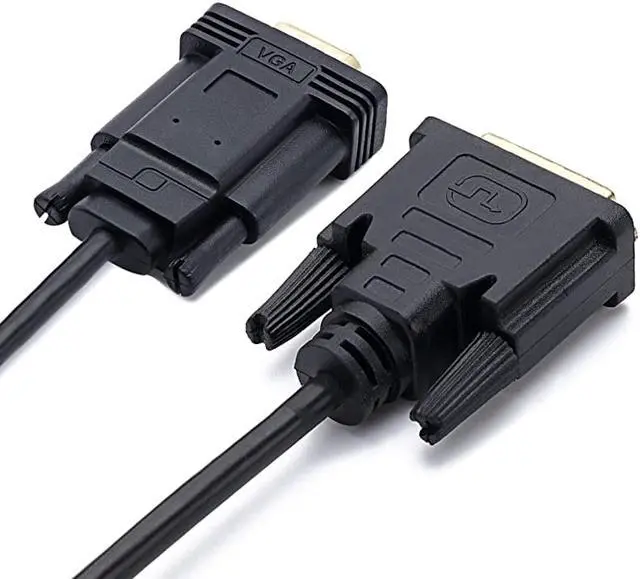 Alt view image 7 of 7 - Active DVI to VGA 6FT DVI 24+1 DVID M to VGA Male with Chip Active Adapter Converter Cable for PC DVD Monitor HDTV