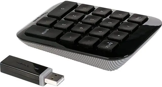 Alt view image 2 of 5 - Wireless Numeric Keypad Black AKP11US