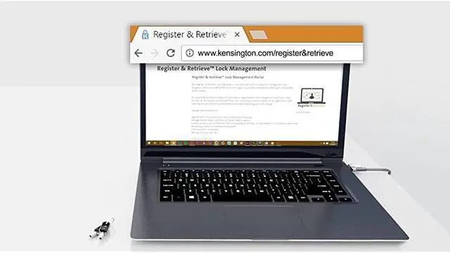 Alt view image 7 of 7 - N17 Keyed Dual Head Laptop Lock for Dell Devices K67995WW Black Silver
