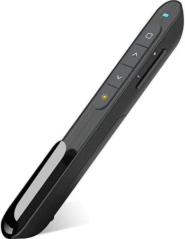 Main image of Wireless Presenter Hyperlink Volume Control Presentation Clicker RF 24GHz USB PowerPoint Clicker Presentation Remote Control Pointer Slide Advancer Black