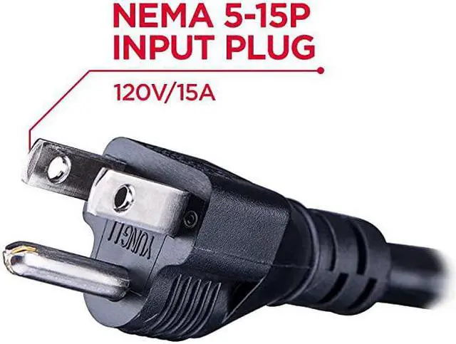 Alt view image 3 of 5 - CPS1215RMS Surge Protector 120V15A 12 Outlets 15ft Power Cord 1U Rackmount Black