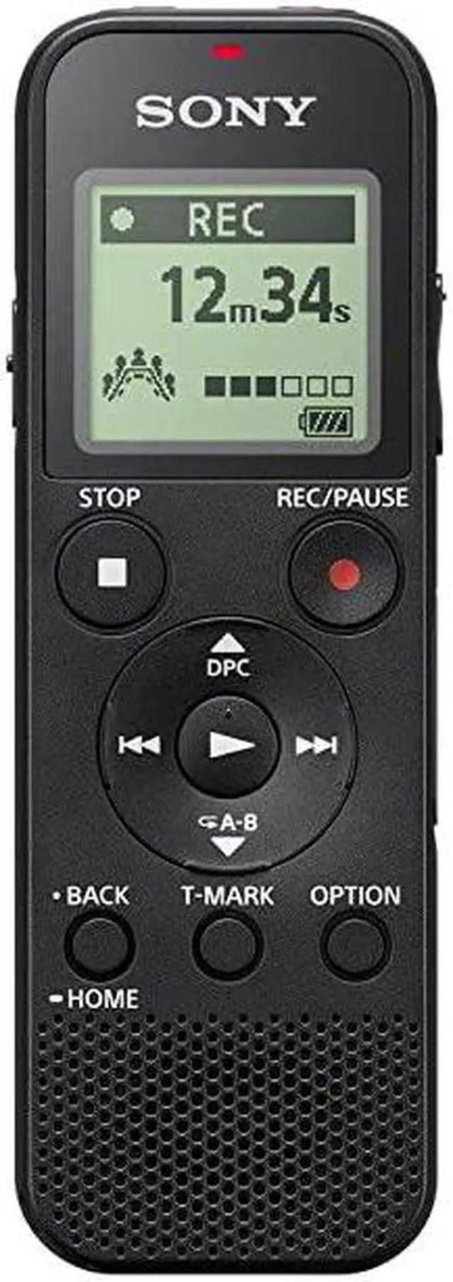 Alt view image 3 of 7 - ICDPX370 Mono Digital Voice Recorder with BuiltIn USB Voice Recorderblack