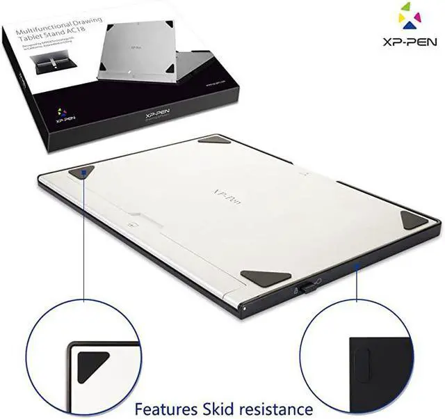 Alt view image 4 of 7 - AC18 Multifunctional Metal Drawing Pen Tablet Stand for Pen Display Drawing Graphic Monitor Prevented Skidding Stander Holder