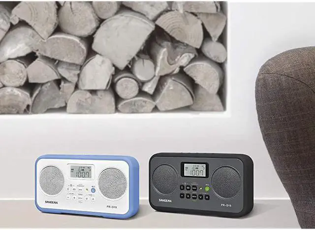 Alt view image 5 of 6 - PRD19BK FM StereoAM Digital Tuning Portable Radio with Protective Bumper GrayBlack