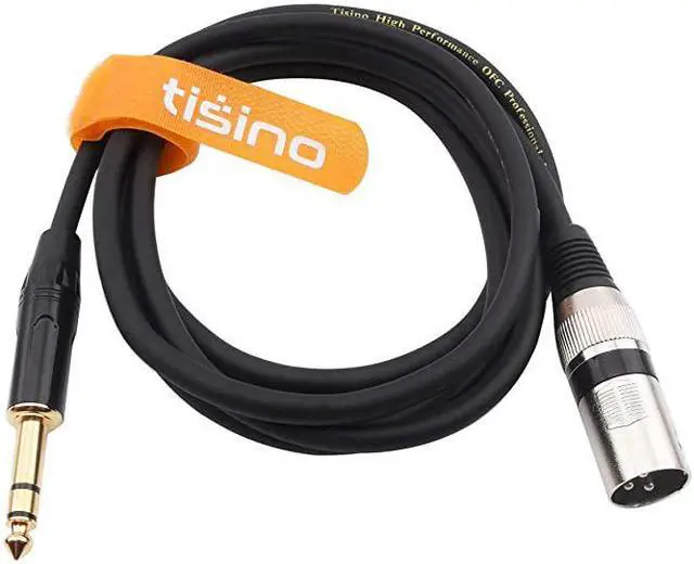 Alt view image 2 of 7 - 14 Inch TRS to XLR Male Balanced Signal Interconnect Cable Quarter inch to XLR Patch Cable 66 Feet