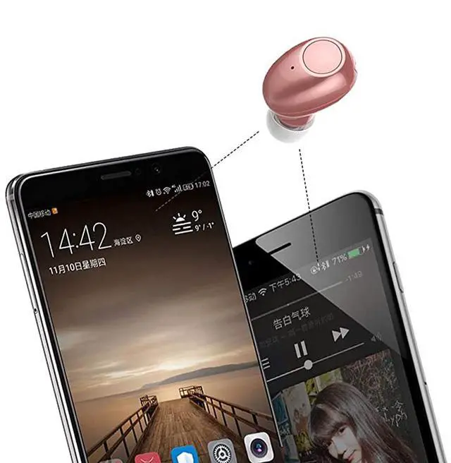Alt view image 2 of 4 - Bluetooth Earpiece10 Hrs PlaytimeWireless Headphone Mini Bluetooth Headset HandsFree Car EarphoneCell PhoneV41 Bluetooth Earbud for iPhone Samsung Android Phone PC TV Audiobook Pink