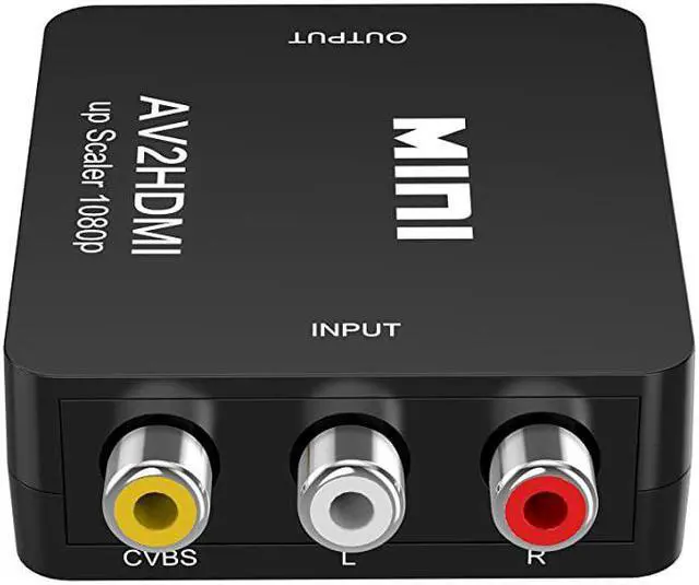 Alt view image 2 of 7 - RCA to HDMIAV to HDMI Converter 1080P Mini RCA Composite CVBS Video Audio Converter Adapter Supporting PALNTSC for TVPC PS3 STBXbox VHSVCRBlueRay DVD Players