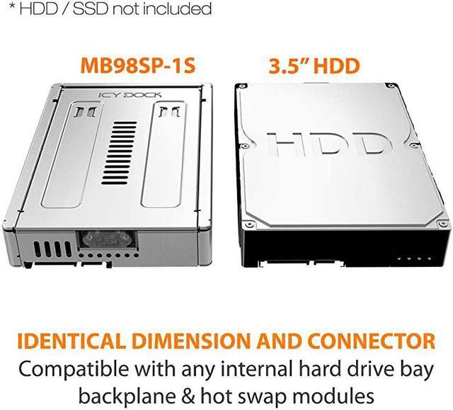 Alt view image 3 of 4 - DOCK EZConvert PRO MB982SP1S 25quot to 35quot Enterprise Hard Drive Adapter Converter Bracket Mounting Frame Tray for 5795125mm 25 inch HDDSSD with SATA III Interface