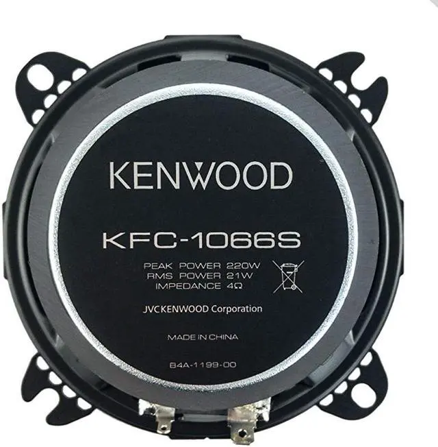 Alt view image 4 of 5 - KFC1066S 220 Watt 4Inch 2Way Coaxial Flush Mount Speakers Pair