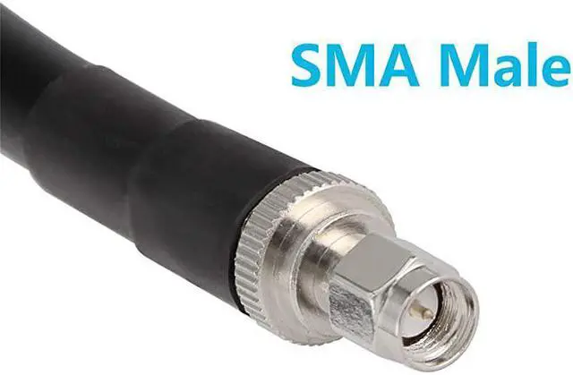 Alt view image 2 of 7 - 50 ft Low-Loss Coaxial Extension Cable (50 Ohm) SMA Male to SMA Female Connector,  Pure Copper Coax Cables - Antenna Lead Extender for 3G/4G/5G/LTE/ADS-B/Ham/GPS/WiFi/RF Radio Use (Not for TV)