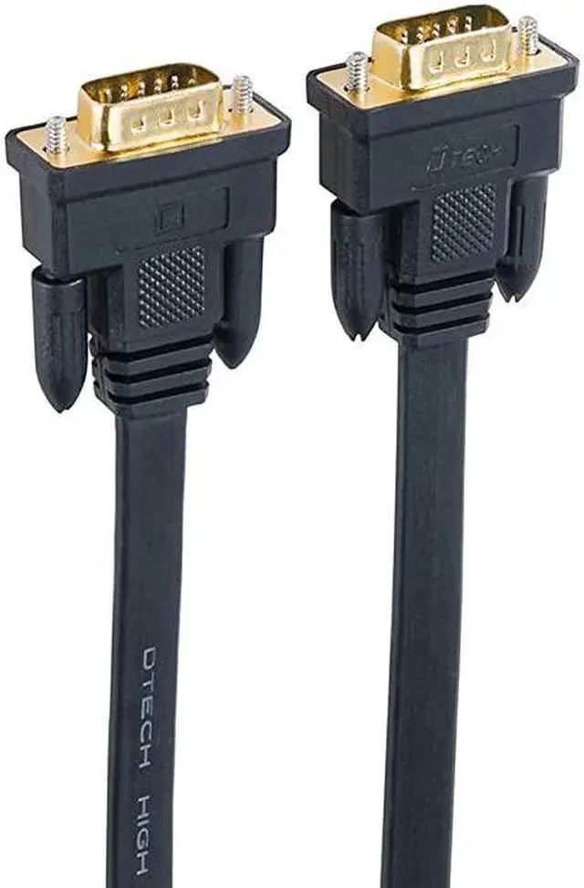 Alt view image 4 of 7 - 65ft Extra Long VGA to VGA Cable 15 Pin Male to Male Flat SVGA Cord for Computer to Monitor Full HD Video 20 Meter Black