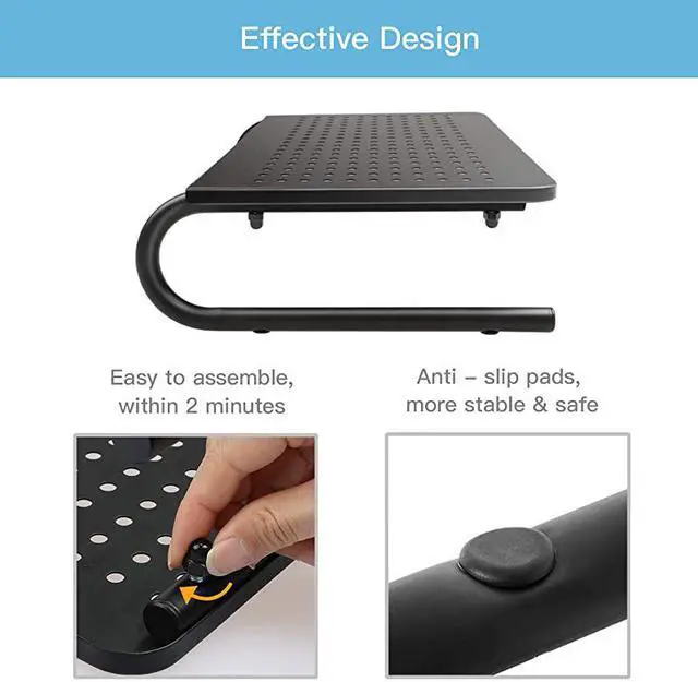 Alt view image 4 of 7 - Stand Riser with Vented Metal for Computer Laptop Desk Printer with 145 Platform 4 Inch Height