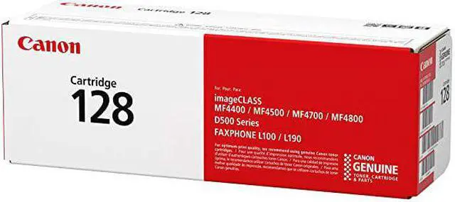 Alt view image 3 of 5 - Genuine Toner Cartridge 128 Black 3500B001 1 Pack for imageCLASS MF4450 MF4570dn MF4570dw MF4770n MF4880dw MF4890dw D530 D550 Laser Printers and FAXPHONE L100 L190