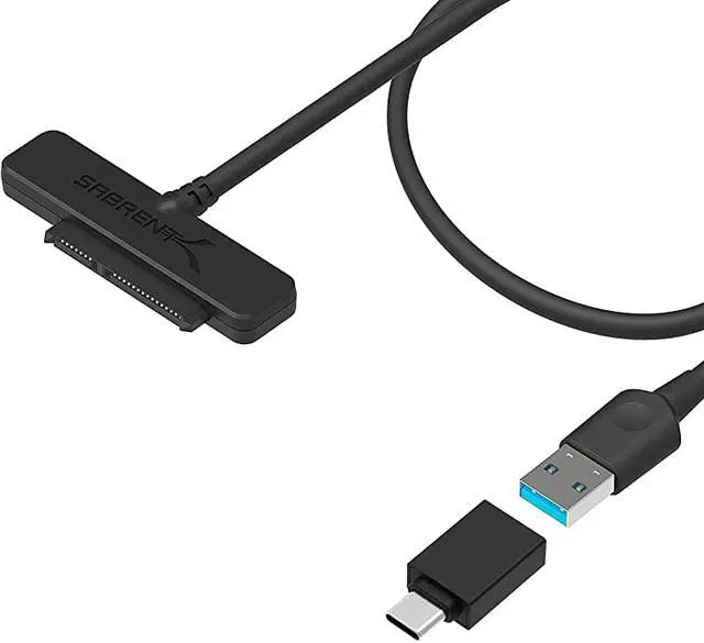 Main image of USB 31 TypeA to SSD 25Inch SATA Hard Drive Adapter Optimized for SSD Support UASP SATA III ECSS31