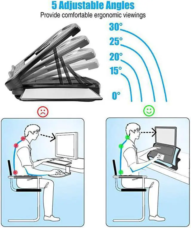 Alt view image 2 of 7 - Laptop Lap Pad Laptop Stand with Attached Mouse Pad Cushion and USB Cooling Fan NonSlip Heat Shield Tablet Computer Stand for Sturdy Work Station for Home Office Bed Sofa Couch and Car