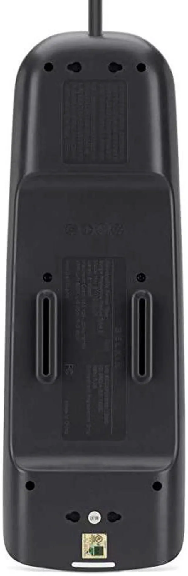 Alt view image 6 of 6 - USB Power Strip Surge Protector - 12 AC Multiple Outlets & 2 USB Ports - 6 ft Long Flat Plug Extension Cord for Home, Office, Travel, Computer Desktop & Charging Brick - White (3,996 Joules)