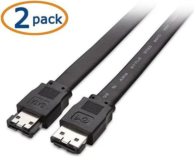 Alt view image 2 of 4 - 2 Pack 6 Gbps Shielded eSATA 3 Feet