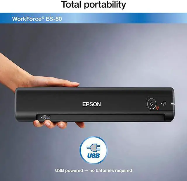 Alt view image 5 of 6 - WorkForce ES-50 Portable Sheet-Fed Document Scanner for PC and Mac