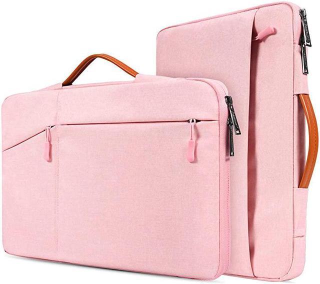 Inch Waterpoof Laptop Briefcase Bag for Girls Women Acer Chromebook  15Aspire E 15Aspire 3 5 MSI GV62 GS65 HP ENVY x360 15 Lenovo Dell Inspiron  15 Laptop Bag Pink 