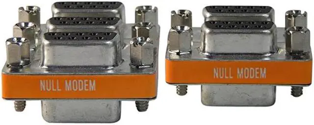Main image of 5 Pack Serial Port 9 Pin Null Modem Adapter DB9 FemaleFemale RS232