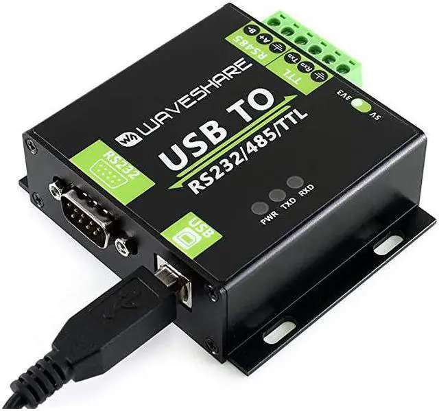 Alt view image 2 of 7 - USB to RS232 RS485 TTL Industrial Isolated Converter with Original FT232RL Embedded Protection Circuits and Aluminium Alloy Enclosure for Industrial Control Equipments