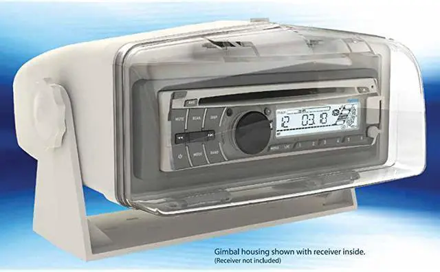 Alt view image 4 of 4 - MH200 Transparent Marine Waterproof Radio Housing Unit Single DIN