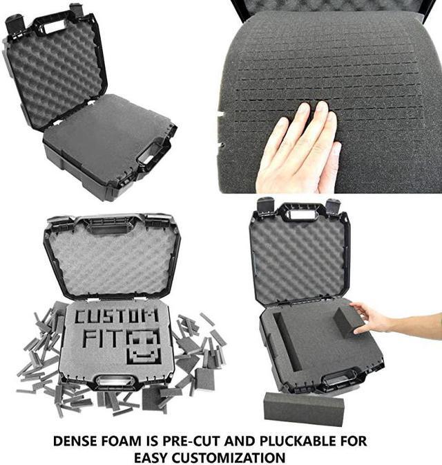 Alt view image 7 of 7 - DJ Mixer Travel Case Compatible with Yamaha MG10XU MG10 MG06 10 Input Stereo Mixer Effects and Cables Hard Shell Protection with PreDiced Customizable Foam Interior