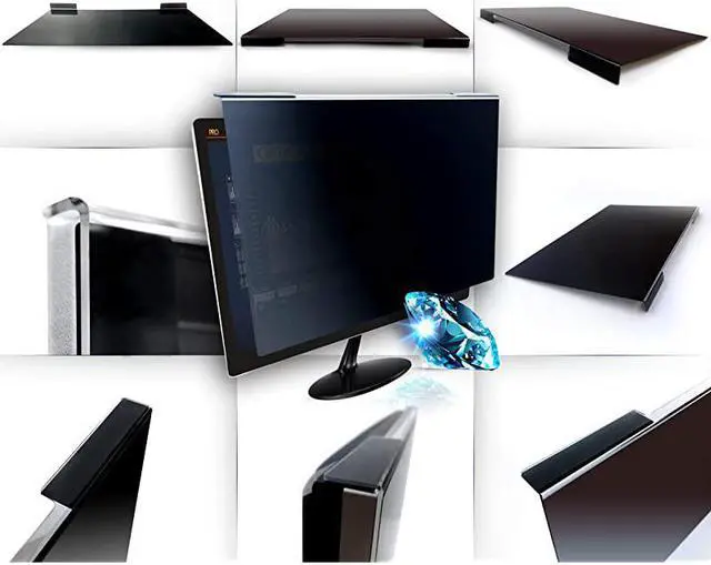 Alt view image 6 of 7 - 24 Inch High Clarity Computer Privacy Screen Filter for Widescreen Computer Monitors 212 x 134 540 x 340mm Monitor Frame Hanging Type