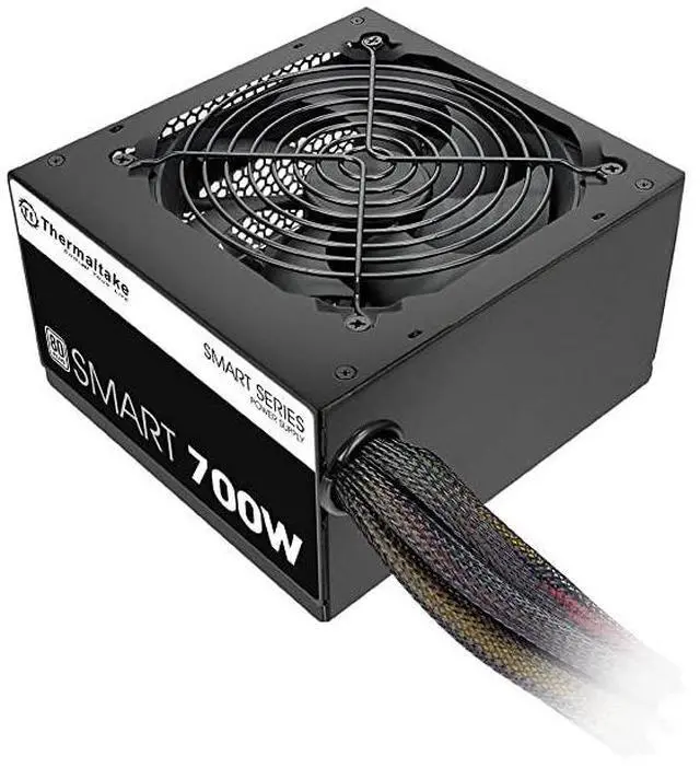 Alt view image 7 of 7 - Smart 700W 80+ White Certified PSU Continuous Power with 120mm Ultra Quiet Fan ATX 12V V23EPS 12V Active PFC Power Supply PSSPD0700NPCWUSW