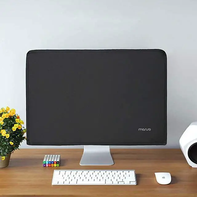 Alt view image 4 of 5 - Monitor Dust Cover 26 27 28 29 inch AntiStatic Polyester LCDLEDHD Panel Case Screen Display Protective Sleeve Compatible with 2629 inch iMac PC Desktop Computer and TV Black