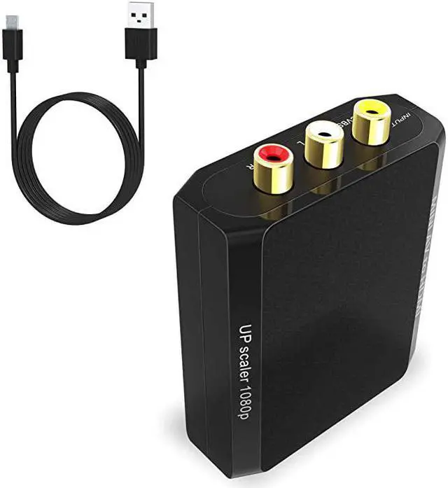 Alt view image 6 of 7 - RCA to HDMI Converter  1080P AV to HDMI ConverterComposite to HDMI Converter for XboxPS2WiiVHSVCRDVD to Play on HDMI Digital TV