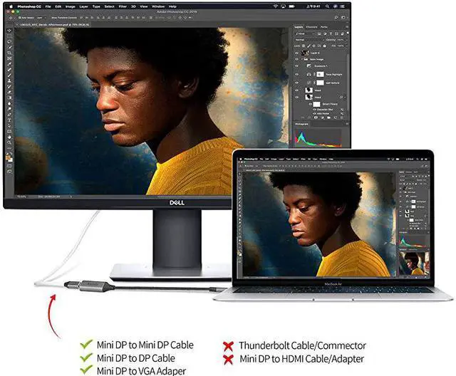 Alt view image 2 of 7 - USB C to Mini Displayport 4K60Hz  USBCThunderbolt 3 to Mini Displayport Adapter for New MacBook New MacBook Air MacBook Pro 20162020 Galaxy S20 and More USB TypeC DevicesGrey