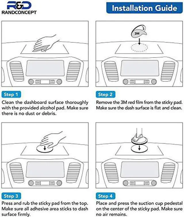 Alt view image 2 of 4 - 70mm 3M VHB Adhesive Dashboard Pad Mounting Disk for Suction Cup Phone Mount amp Garmin GPS Suction Mount | 276quot Wide Diameter 2 Pcs