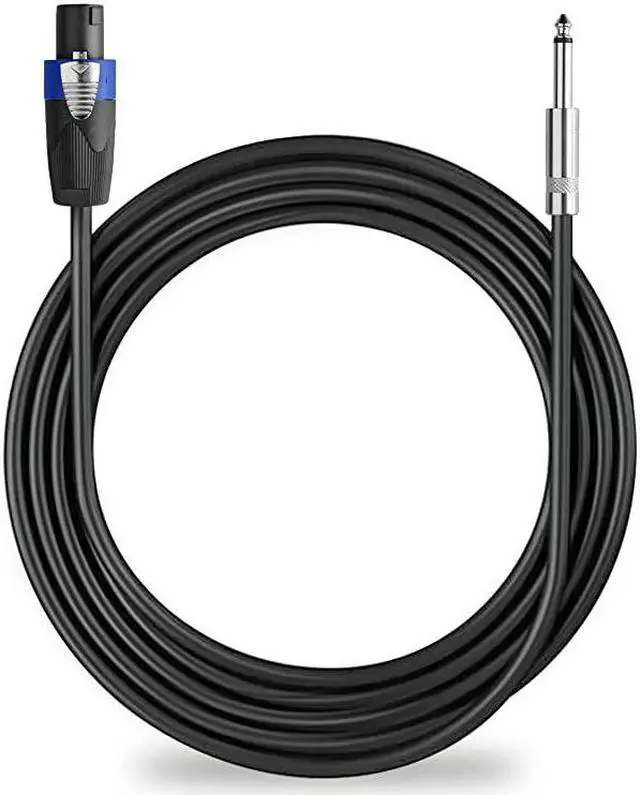 Alt view image 5 of 6 - Pro 50 Feet Speakon to 14 Speaker Cable 50 ft 12 Gauge Speakon to 14 Male Inch Audio Amplifier Connection Heavy Duty Cord Single
