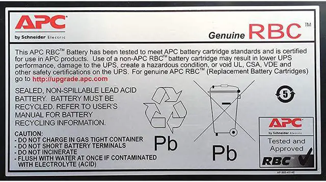 Alt view image 2 of 2 - UPS Battery Replacement RBC110 for  UPS Models BE550G BE550MC BN600MC and select others