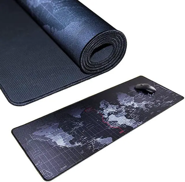 Alt view image 5 of 6 - XXL Gaming Mouse Pad Portable Large Desk Pad Non Slip Water Resistant Rubber Base World Map Gaming Mouse Pad Keyboard Pad Large Area for Keyboard and Mouse