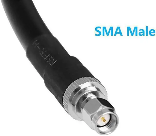 Alt view image 2 of 7 - 75 ft LowLoss Coaxial Extension Cable 50 Ohm SMA Male to N Male Connector  Pure Copper Coax Cables for 3G4G5GLTEADSBHamGPSWiFiRF Radio to Antenna or Surge Arrester Use Not for TV