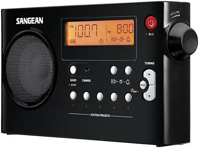 Main image of PRD7 BK AMFM Digital Rechargeable Portable Radio Black PRD7BK